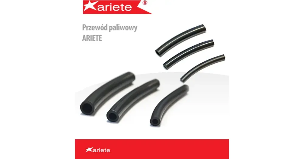 Polttoaineletku 6x9mm 1 metri, musta, Ariete Asiakkaiden Suosikki