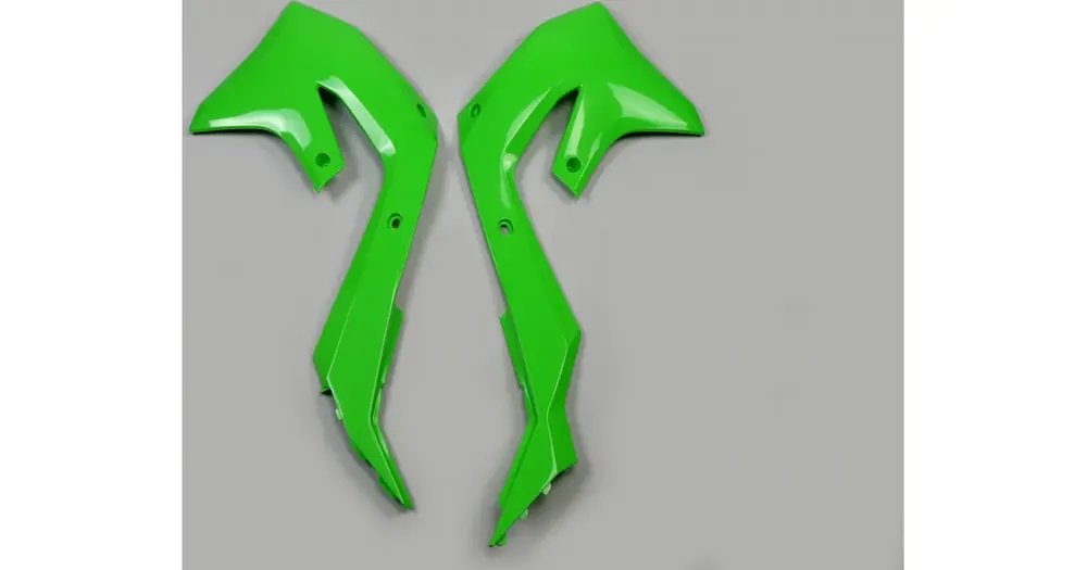 Nopea Toimitus Jäähdyttimen suojat vihreät UFO Plast Kawasaki KXF 250 / KXF 450