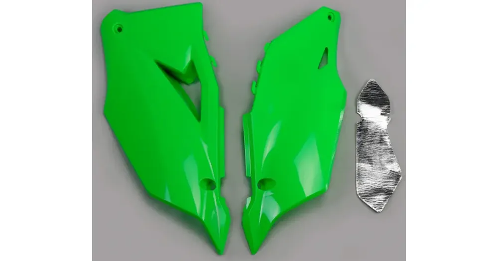 UFO Plast ylä takakatteet setti fluo vihreä Kawasaki KXF 250 / KXF 450 Rajoitettu Tarjous