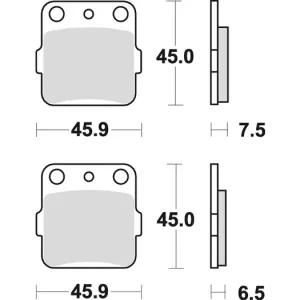 Braking SEMI METALLIC 686SM1 -jarrupalat Osta Verkossa