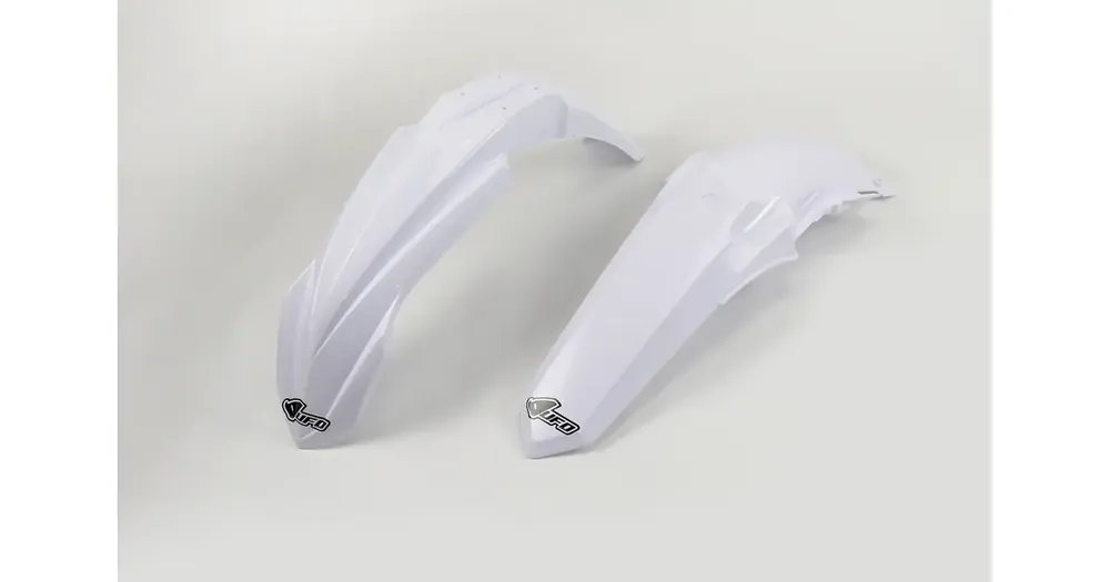 Päivän Tarjous Etulokasuojan ja takalokasuojan sarja valkoinen UFO Plast Yamaha YZ 125 / YZ 250