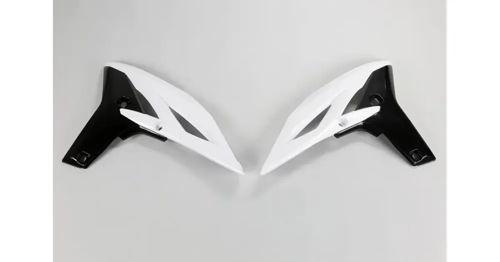 Suoraan Valmistajalta Jäähdyttimen suojat valko-mustat UFO Plast Yamaha YZF 250