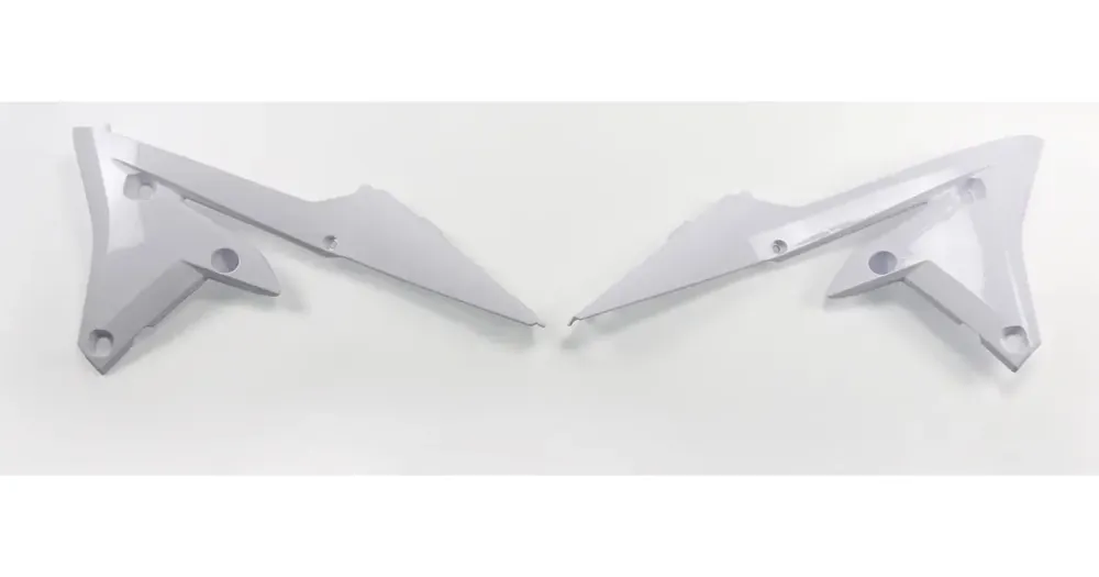 Uutuus UFO Plast jäähdyttimen suojat valkoinen Yamaha YZF / WRF 250-450