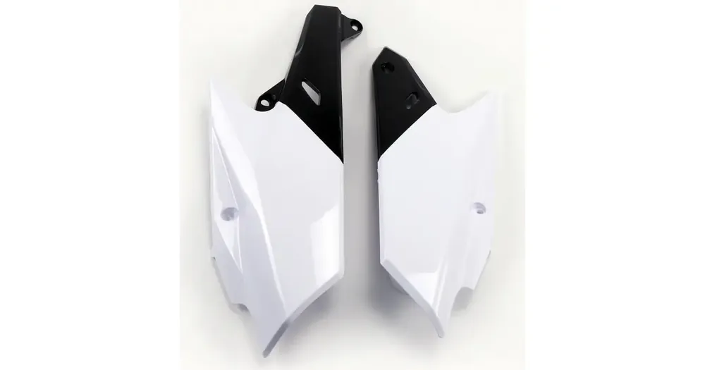 UFO Plast Ylä takakotelot sarja valkoinen Yamaha YZF / WRF 250-450 Ilmainen Palautus