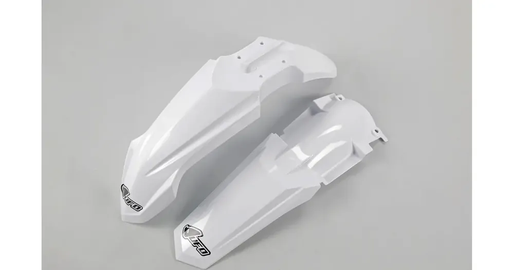 Etulokasuojan ja takalokasuojan sarja valkoinen UFO Plast Yamaha YZ 85 15-21 Aito