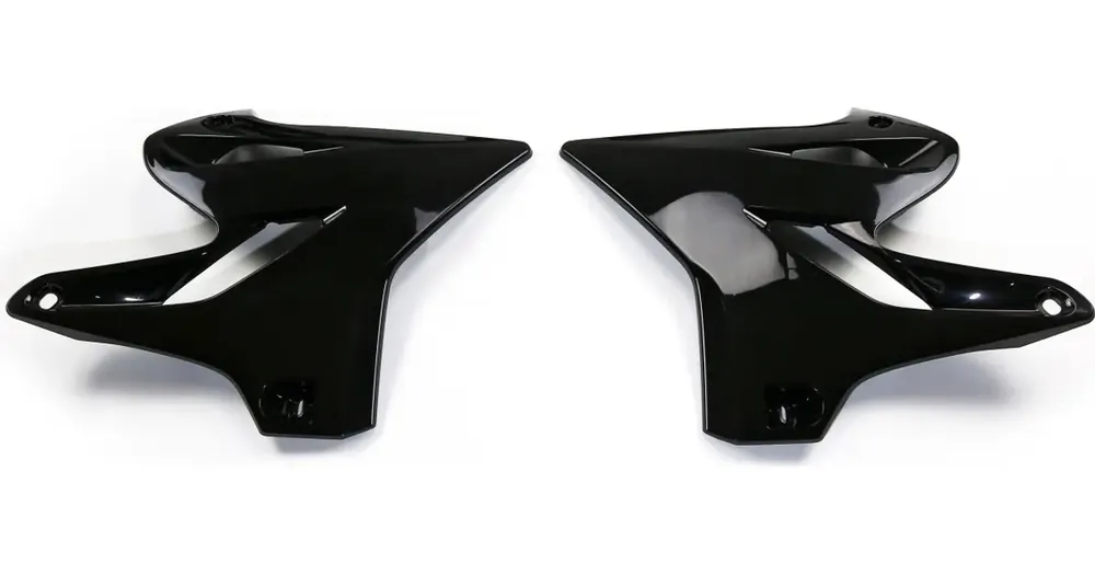 Älä Missaa Jäähdyttimen suojat mustat UFO Plast Yamaha YZ 125 / YZ 250 15-21