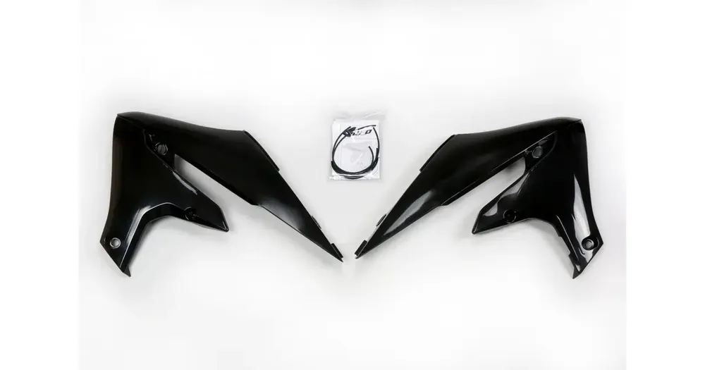 Edullinen UFO Plast jäähdyttimen suojat mustat Yamaha YZF / WRF 250-450
