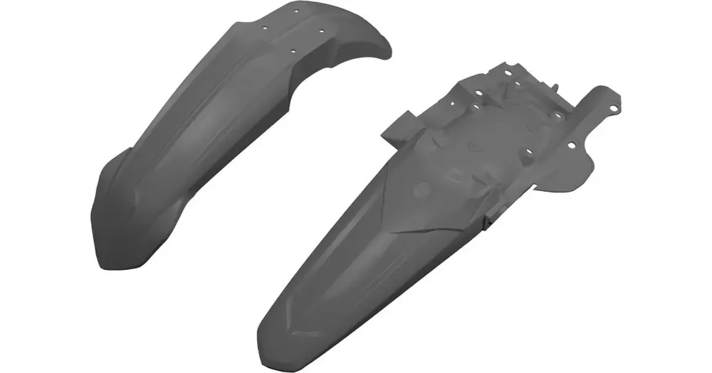 Etulokasuoja ja takalokasuoja sarja harmaa UFO Plast Yamaha YZF 250-450 Korkea Laatu