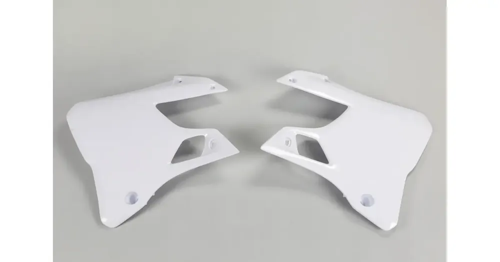Alennettu Jäähdyttimen suojat valkoinen UFO Plast Yamaha YZ 125 / YZ 250 96-01