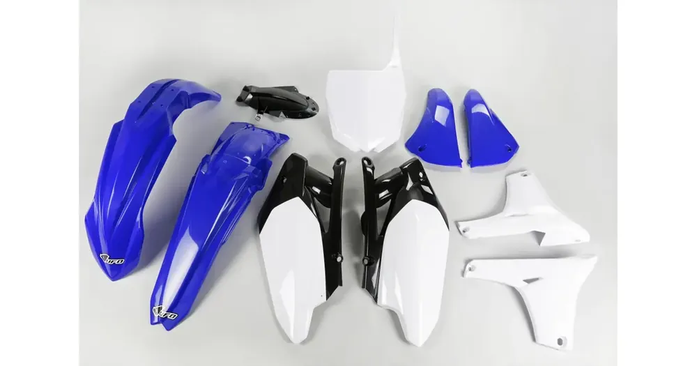 Bestseller OEM UFO Plast korpusosien sarja valko-sininen Yamaha YZF 450 11-13