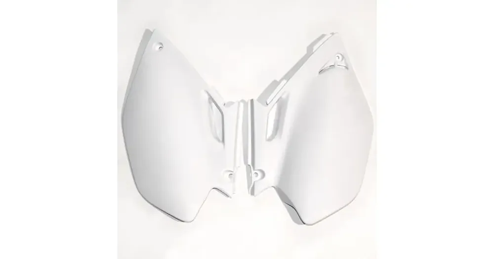 Valkoiset sivusuojat UFO Plast Yamaha YZF 250 / 450 03-05 Asiakkaiden Suosikki