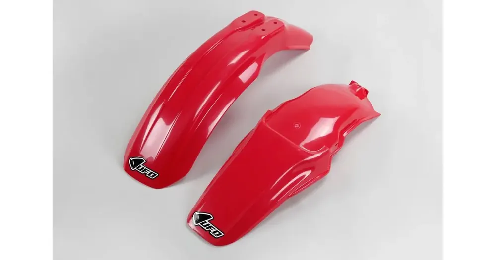 Kausialennus Etulokasuojan ja takalokasuojan sarja punainen UFO Plast Honda CR 85 03-