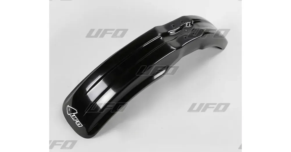 Turvallinen Maksu UFO Plast etulokasuojasarja musta Kawasaki KX 80 / 85 91-13