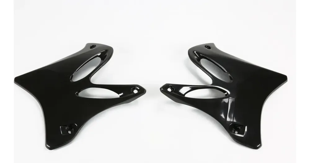 Ajankohtainen Mustat jäähdyttimen suojat UFO Plast Yamaha YZ 125 / YZ 250