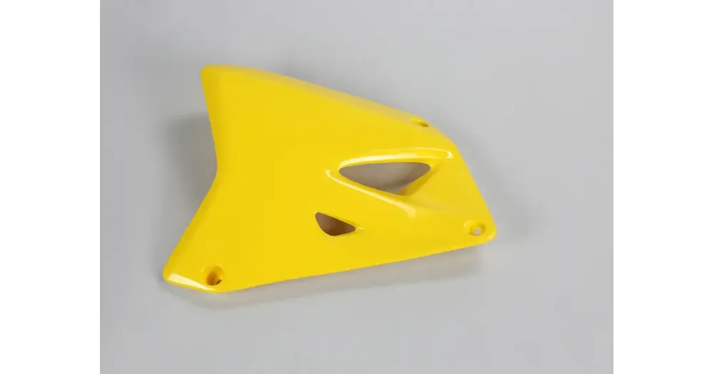 Alkuperäinen UFO Plast keltaiset jäähdyttimen suojat Suzuki RM 85