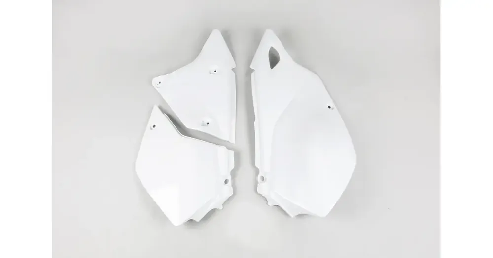 Suosittu UFO Plast ylä takakatteet, valkoinen, Suzuki DRZ 400E