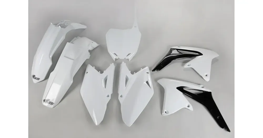 Viikonlopputarjous Korpusosien suojaussarja valkoinen UFO Plast Suzuki RMZ 450 08-17