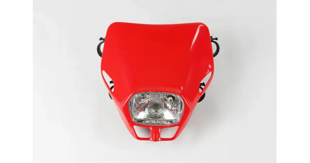Yleiskäyttöinen etuvalo, yleiskäyttöinen, polttimo 12V 35W, hyväksytty, punainen, UFO Plast Fire Fly Halpa