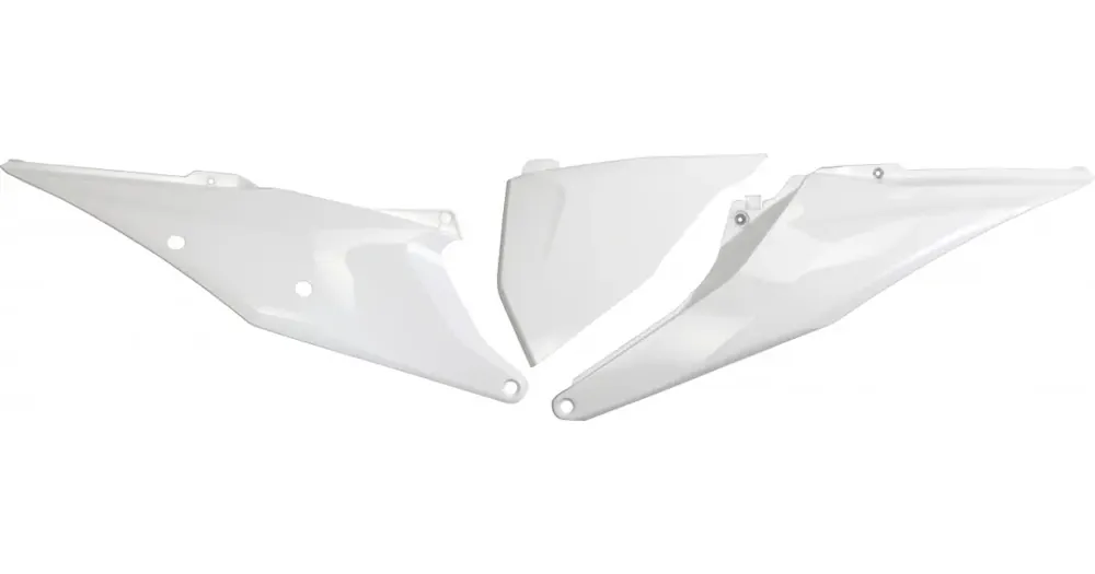 Valkoiset sivusuojat UFO Plast KTM SX / SX-F / EXC / EXC-F Uusi Kokoelma