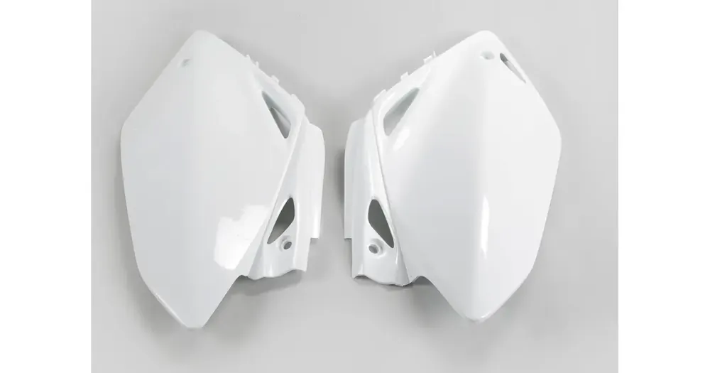 UFO Plast ylä takakatteet, valkoinen, sarja Honda CRF 450R 05-06 Aito
