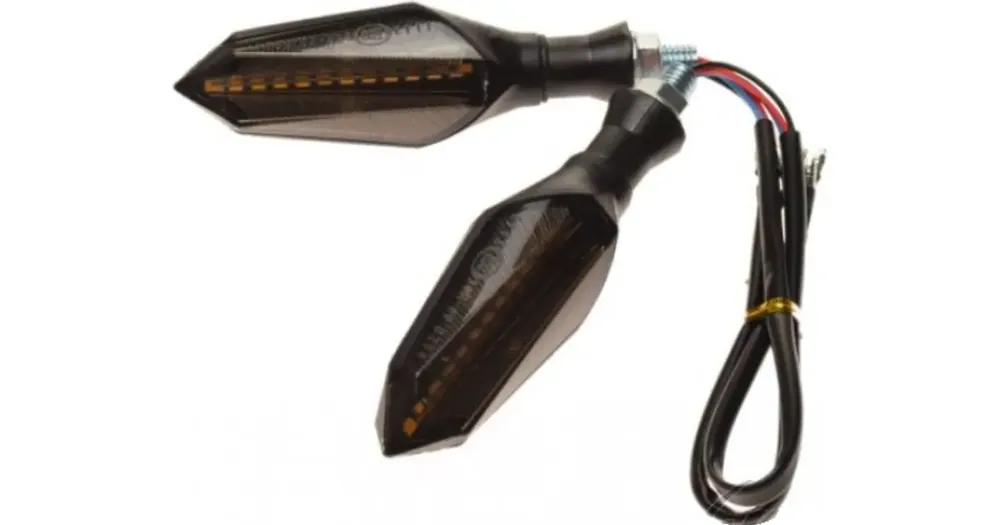 Heti Saatavilla LED-vilkut, M10x15mm kierre, sekventiaaliset, progressiiviset, WM Motor