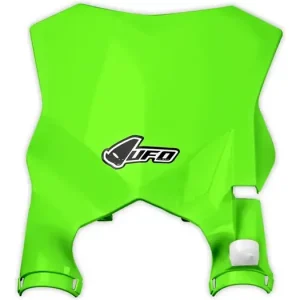 Alkuperäinen Kilkumerkkinen kilpailunumero, vihreä fluo, UFO Plast, Kawasaki KXF 250 / 450 16-