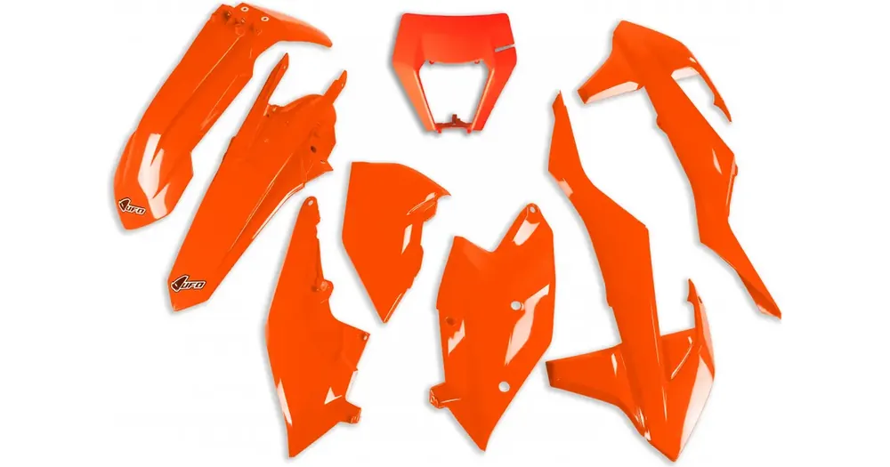 Korumppusarja oranssi fluo UFO Plast KTM EXC 17-19 / EXC-F 17-19 Sertifioitu