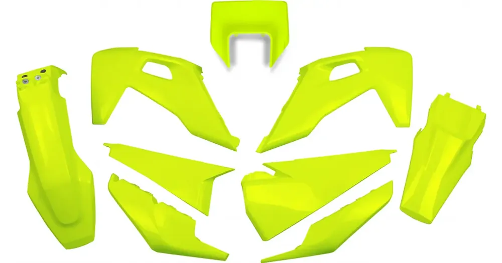 Korisarjan setti keltainen fluo UFO Plast Husqvarna TE / FE Pikatoimitus