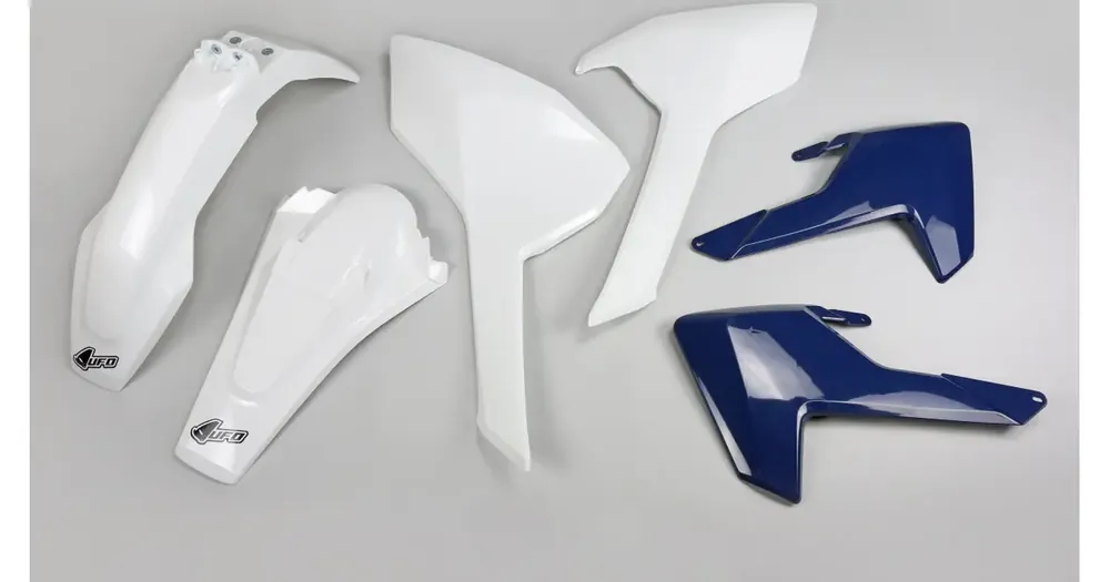 Korkea Laatu OEM UFO Plast korpusosien valko-sininen sarja Husqvarna TE / TX / FE 17-19