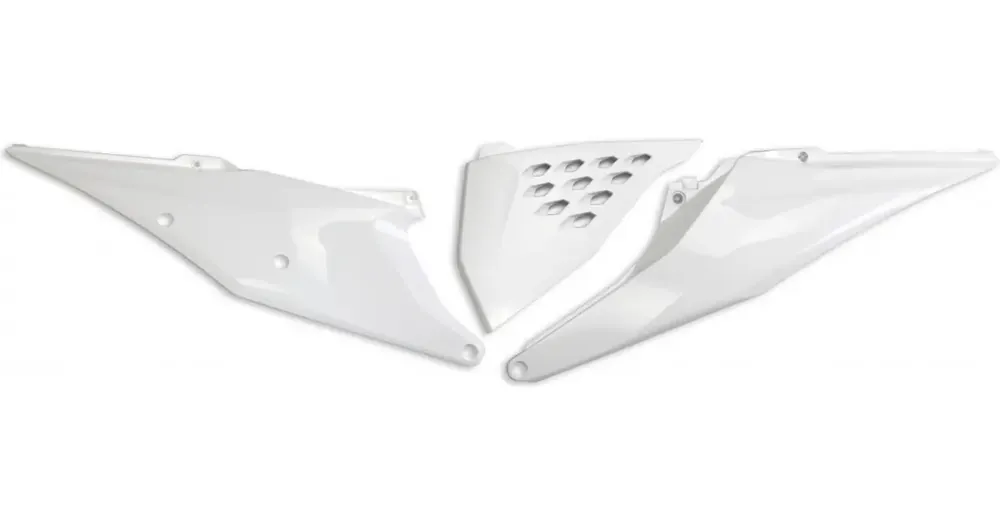 UFO Plast takakappaleiden yläosat, valkoinen sarja KTM SX / SX-F / EXC / EXC-F Pikatoimitus