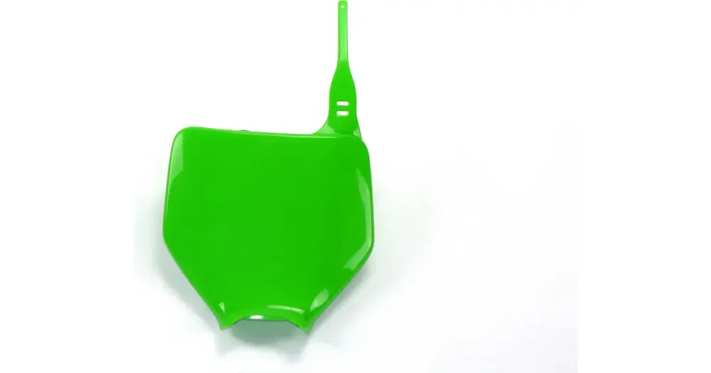 UFO Plast etukilpi kilpailunumerolle vihreä Kawasaki KX / KXF 03-08 Alennettu Hinta