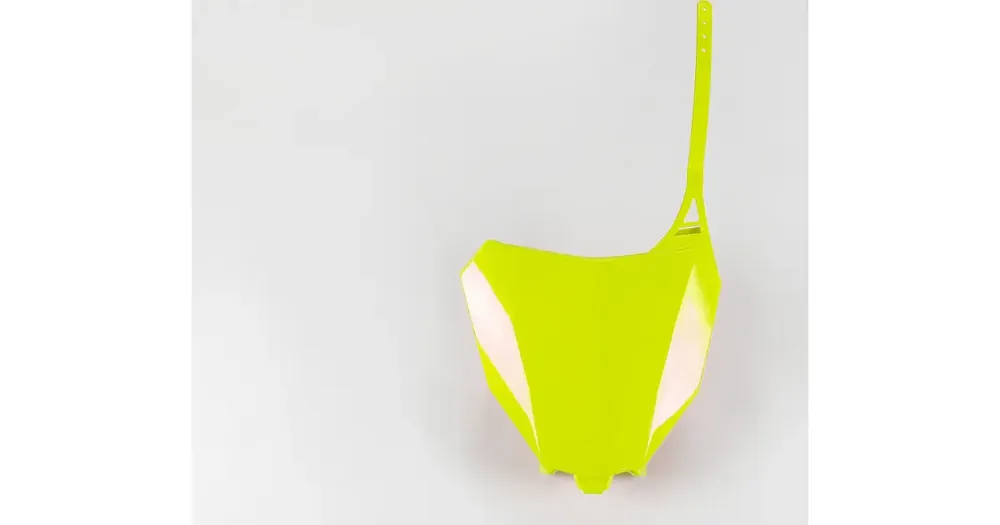 Ajankohtainen UFO Plast kilpailunumerikilpi keltainen fluo Honda CRF 250R / 250RX / 450R 450RX