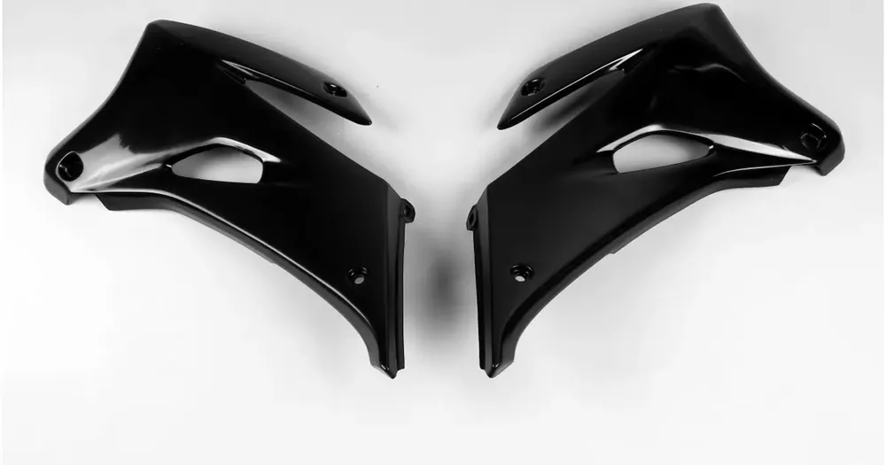 Alkuperäinen UFO Plast jäähdyttimen suojat mustat Yamaha WRF 250 / 450 07-14