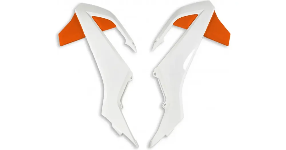 Jäähdyttimen suojat valko-oranssi UFO Plast KTM SX 65 16- Alennus