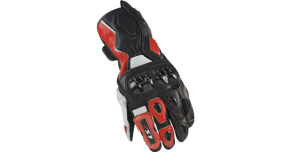 Halpa LS2 Swift Racing Man Black Red urheilukäsineet
