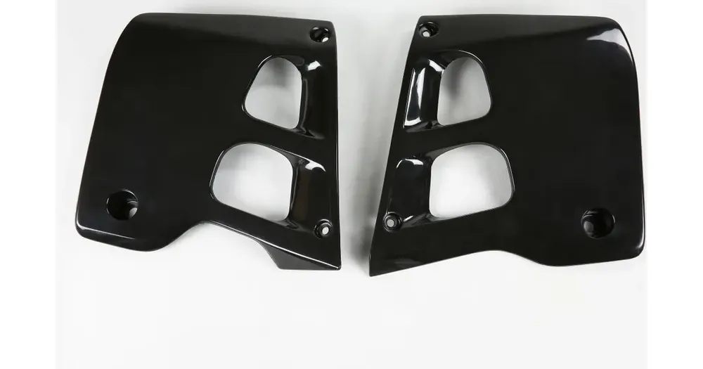 Löytö UFO Plast jäähdyttimen suojat mustat Honda CR 125 / 250 90-92