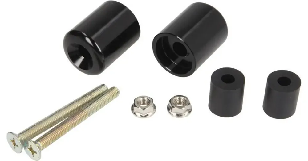 Ohjaustangon päätykappaleet, mustat, kierre M6x60mm, Vicma, Kawasaki KLE 500 / ZR-7 / ZR 750 Viimeinen Mahdollisuus