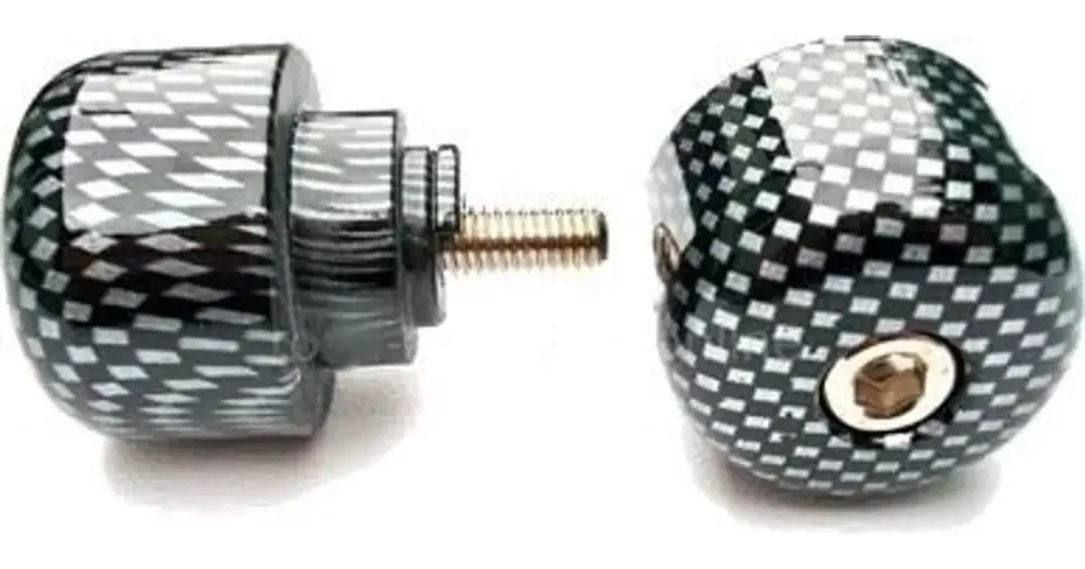 Flash-Tarjous Ohjaustangon päädyt, kierre M6x45mm, hiilikuitu, Vicma, Honda CB / CBF / CBR / VFR / VTR