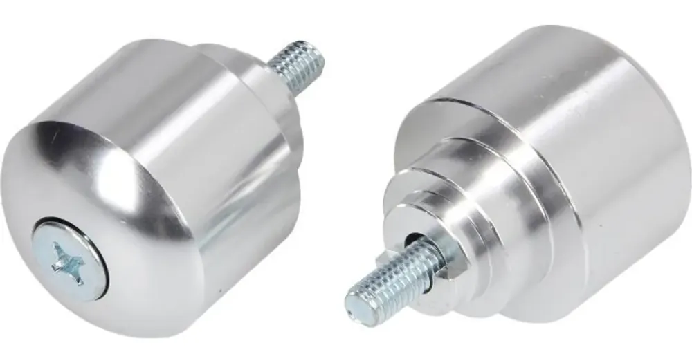 Ohjaustangon päätykappaleet, kierre M6x45mm, hopea, Vicma, Honda CB / CBF / CBR / VFR / VTR Lähetetään Heti