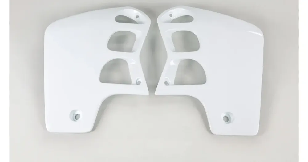 UFO Plast jäähdyttimen suojat valkoinen Honda CR 500 89-01 Nopea Toimitus