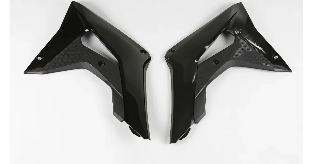 Uutuus UFO Plast radiator shrouds black Honda CRF 250 R / 450 R