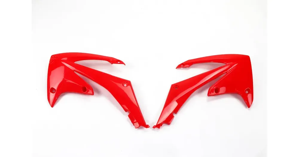 UFO Plast punaiset jäähdyttimen suojat Honda CRF 250 R / 450 R 09-13 Nopea Toimitus