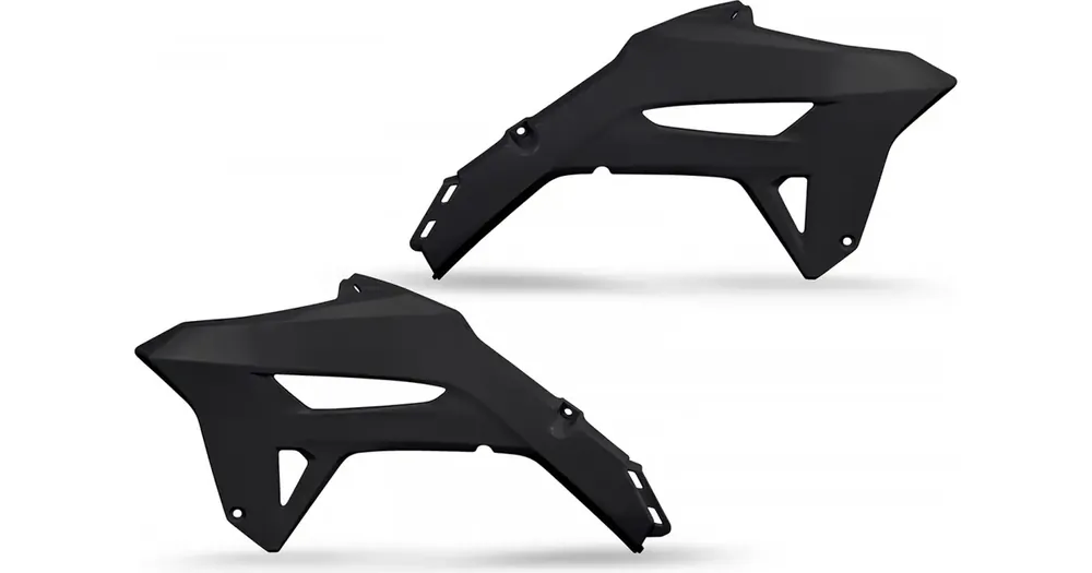 Vain Tänään UFO Plast radiator shrouds black Honda CRF 250 R / 450 R