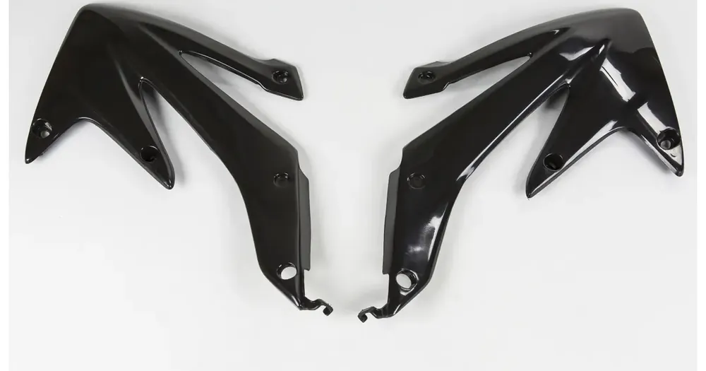 UFO Plast jäähdyttimen suojat mustat Husqvarna CRF 450X 08-16 Sertifioitu