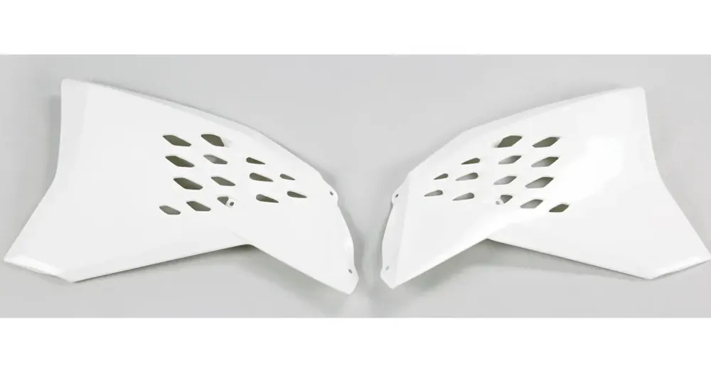 Uutuus UFO Plast jäähdyttimen suojat valkoinen KTM SX / SX-F / EXC 07-11