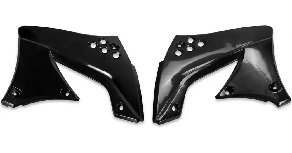 Edullinen Hinta UFO Plast jäähdyttimen suojat musta Kawasaki KXF 450 09-11