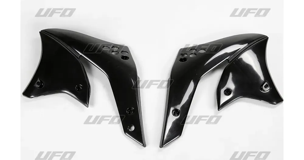 UFO Plast jäähdyttimen suojat musta Kawasaki KXF 250 06-08 Pikatoimitus