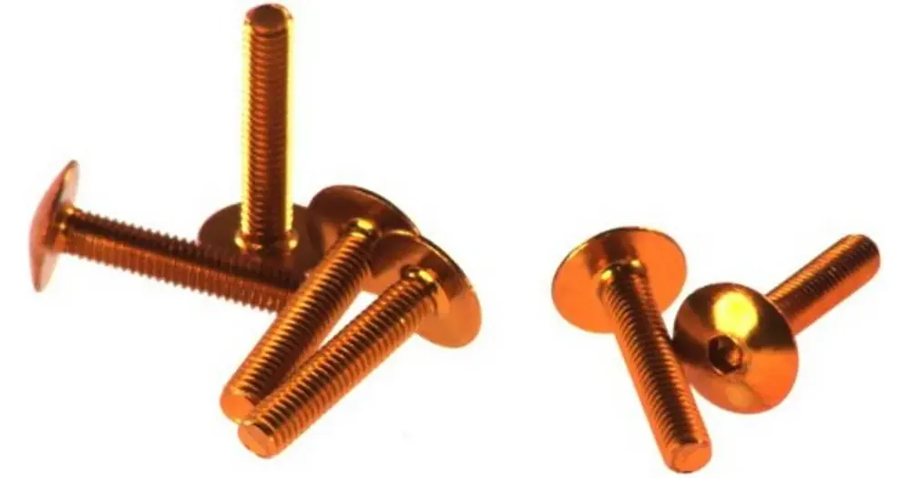 Lähetetään Heti M6x30mm asennusruuvit, kuusiokanta, 6 kpl, kultaiset, Vicma