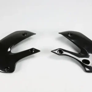 Alennettu Hinta UFO Plast jäähdyttimen suojat mustat Kawasaki KX 65 / KLX 110