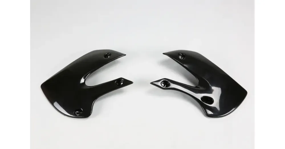 Alennettu Hinta UFO Plast jäähdyttimen suojat mustat Kawasaki KX 65 / KLX 110